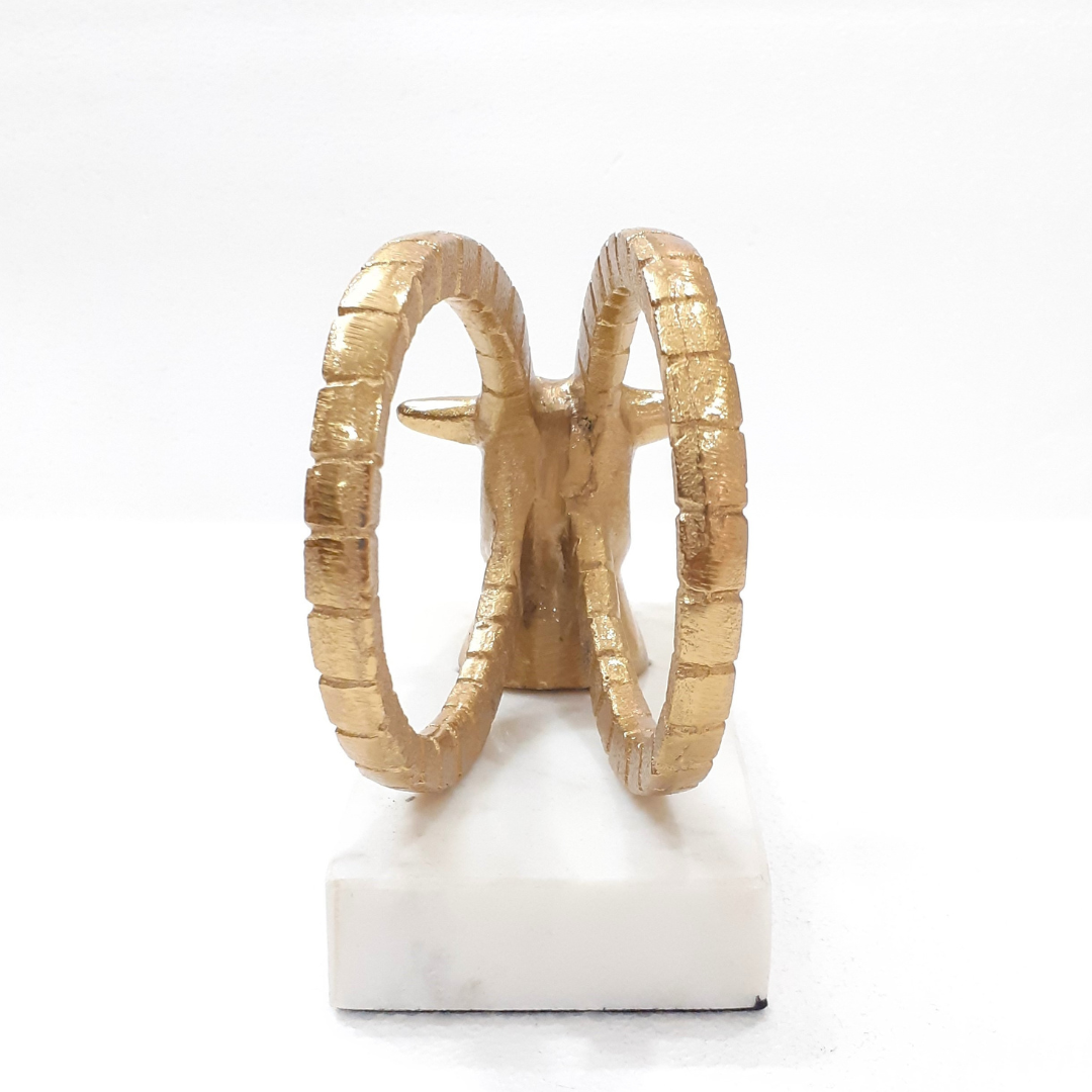Brass ibex with a classic vintage look