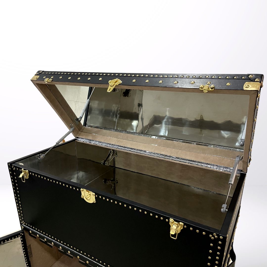 "Chesterfield velvet luxury Bar cabinet featuring and elegant design"