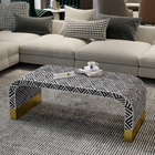 Inlay Logan Rectangular Coffee Table- Chevron