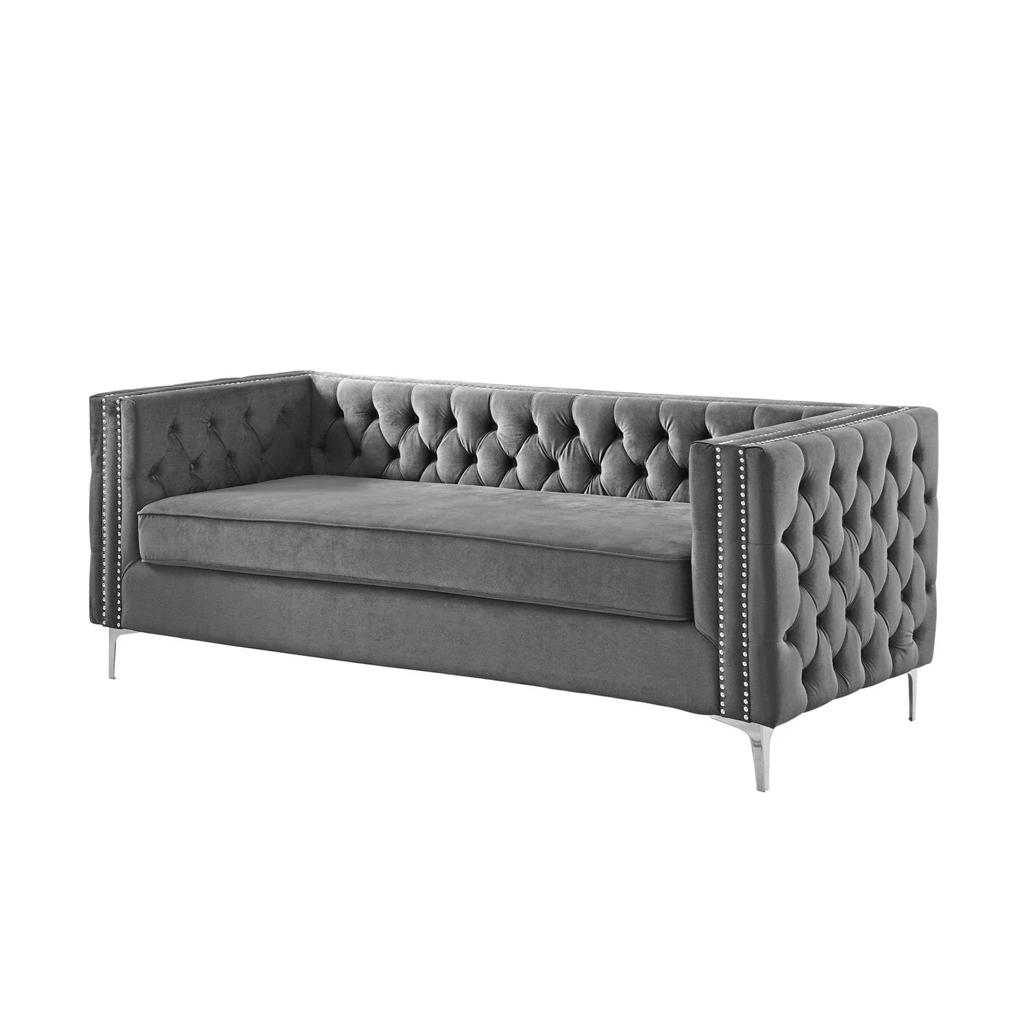 Chevron pattern luxury sofa with bold geometric design
