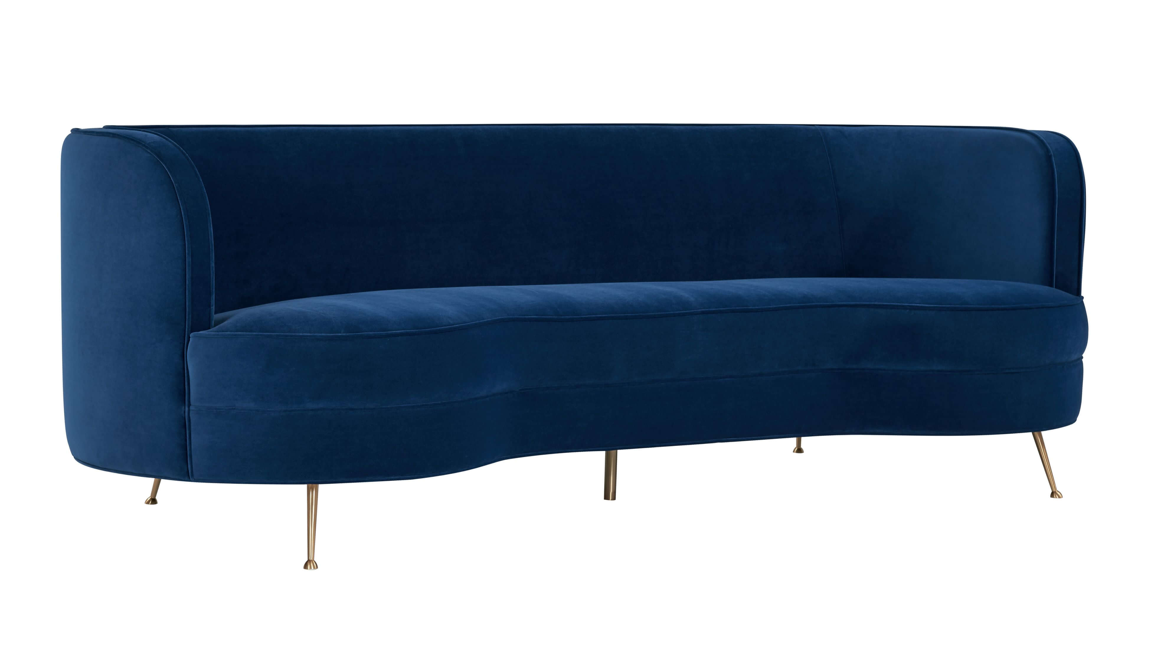 Contemporary Round Arm Sofa	