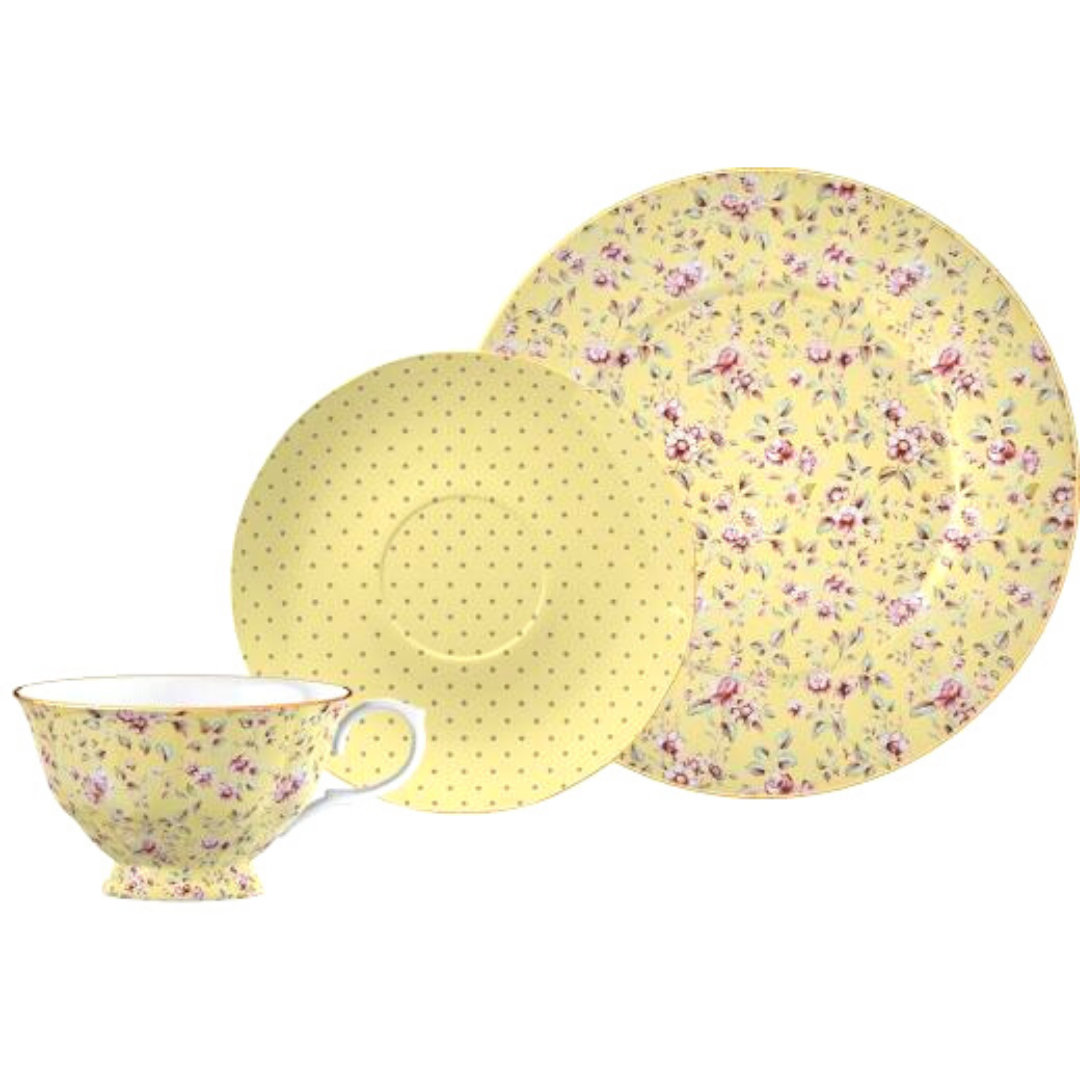 Designer luxury cup plate set for exquisite dining
