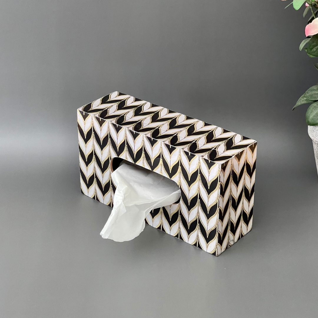 Elegant glass tissue box for modern decor
