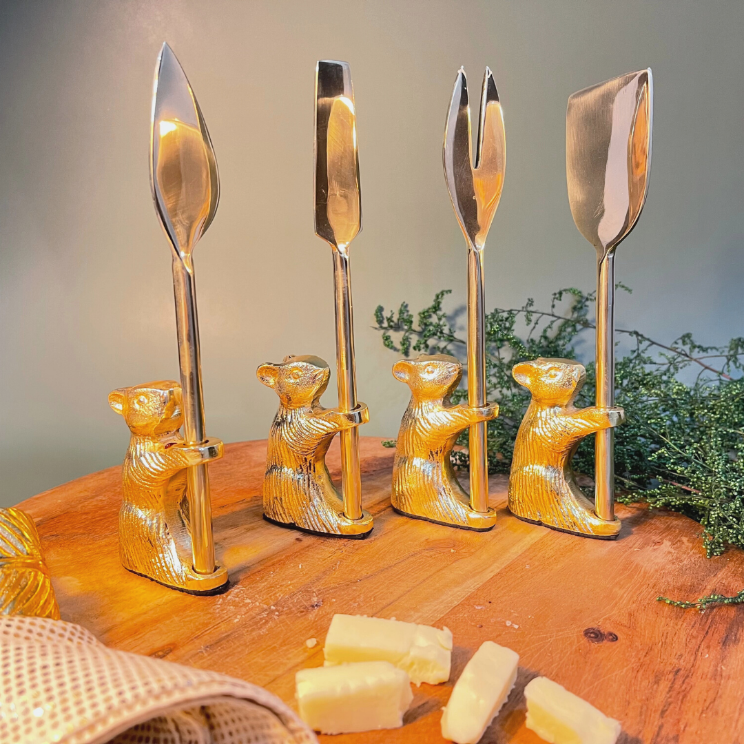 Premium cheese knives with elegant design
