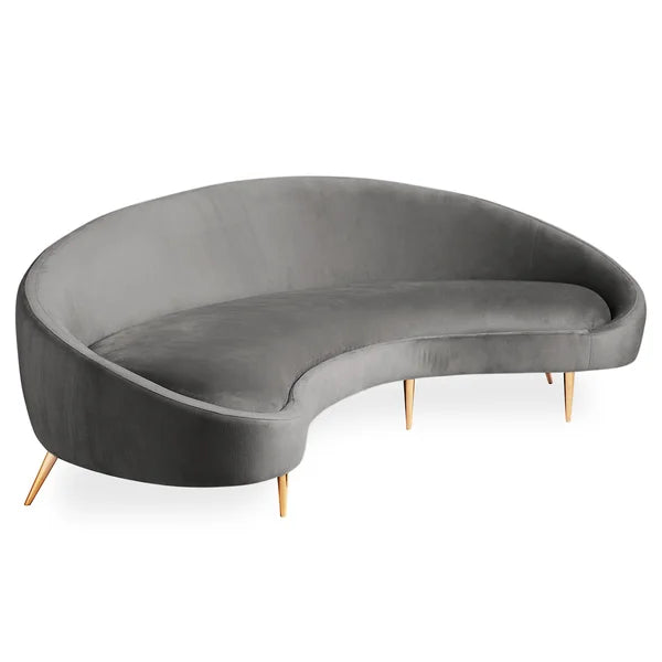 Boucle Curved Sofa