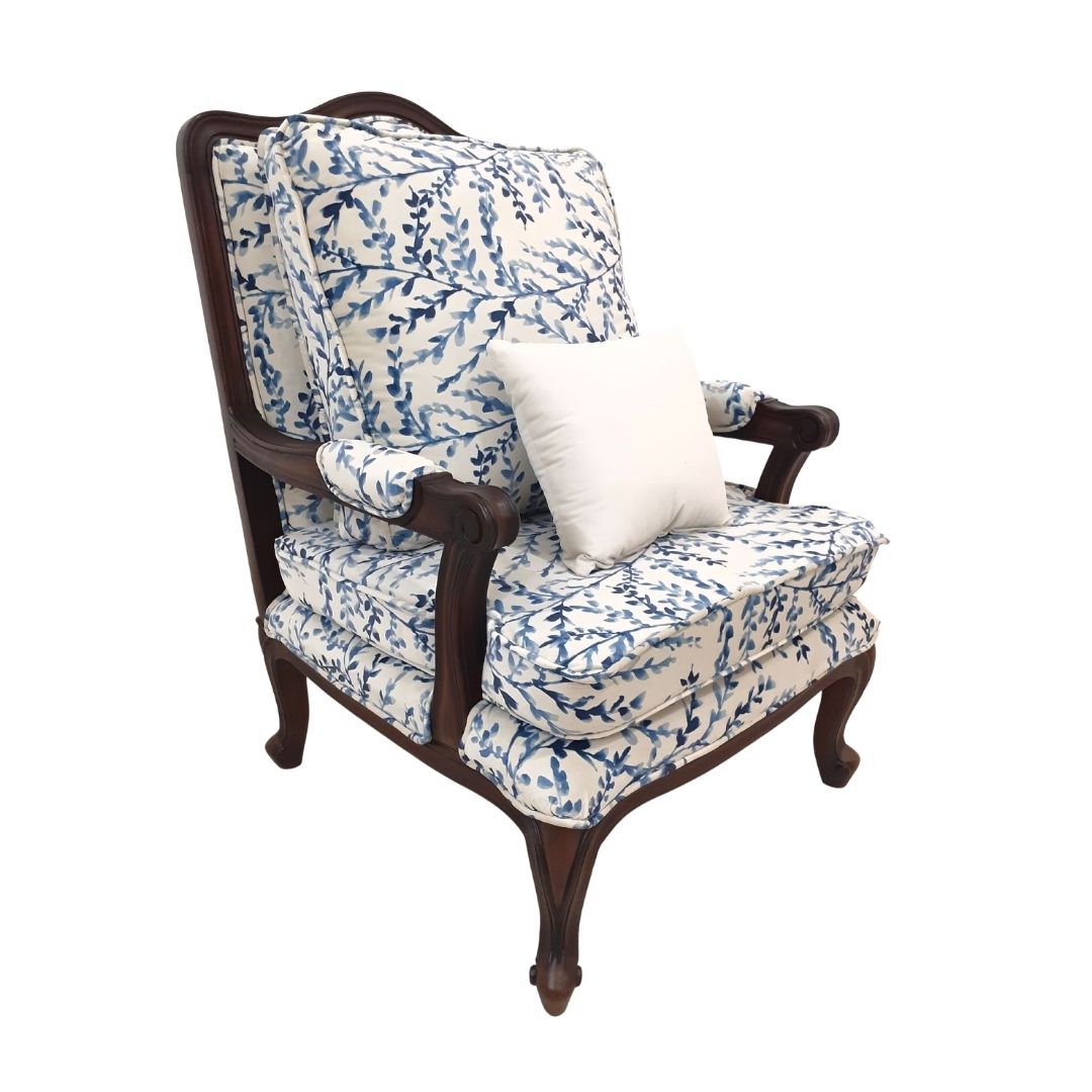 Modern industrial-style leather lounge chair with bold lines
