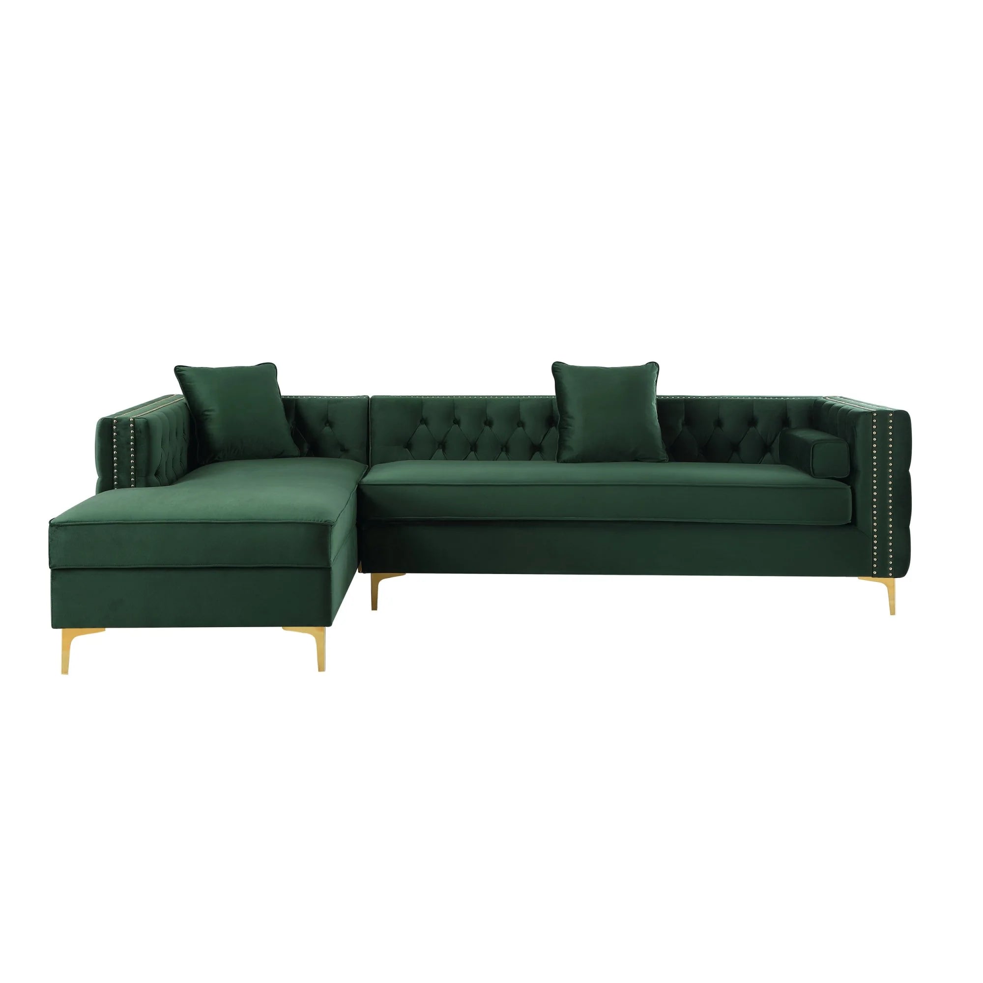 Alison Sectional Velvet Sofa