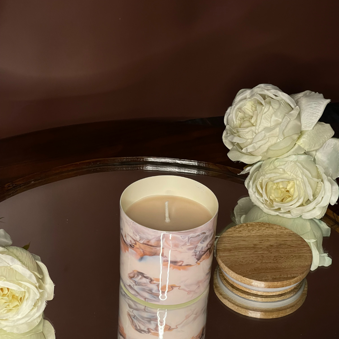 Long-Lasting Wax Candle for Cozy Nights	