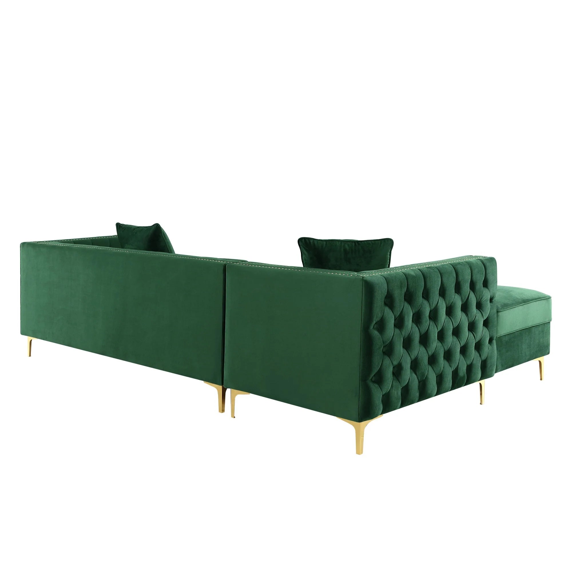 Luxe Lounge Sofa with Gold Base	