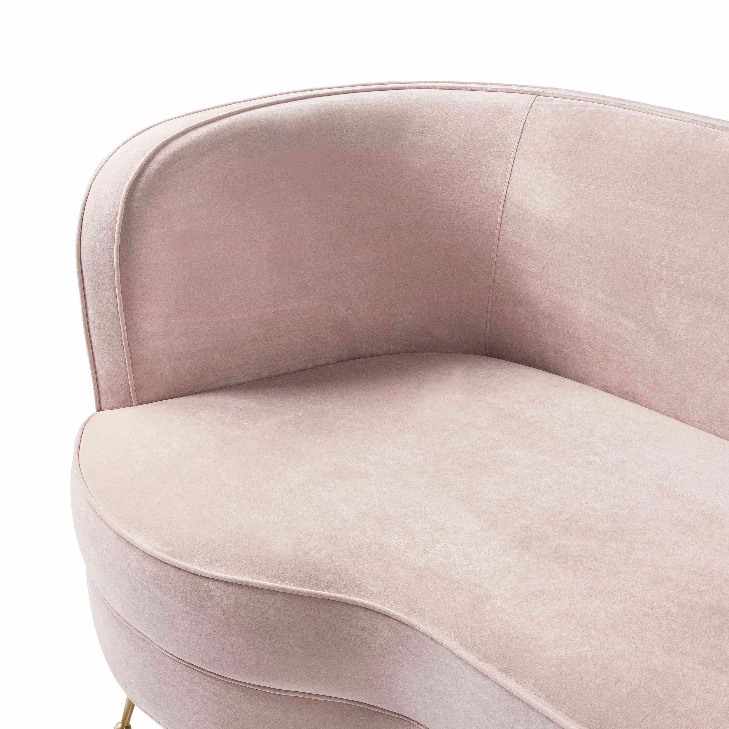 Luxe Quilted Velvet Two-Seater Sofa	