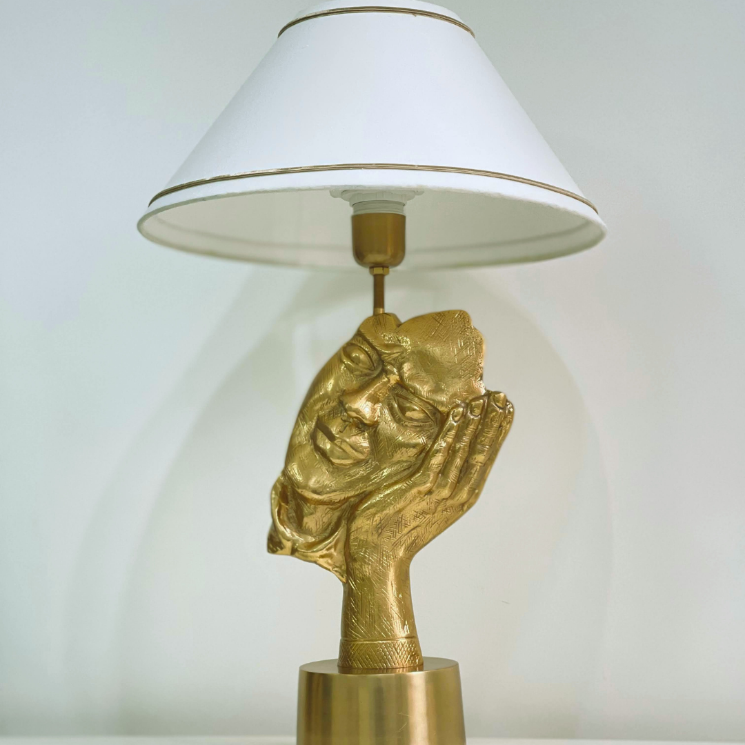 Luxury Bedside Table Lamp for Antique Face Design 