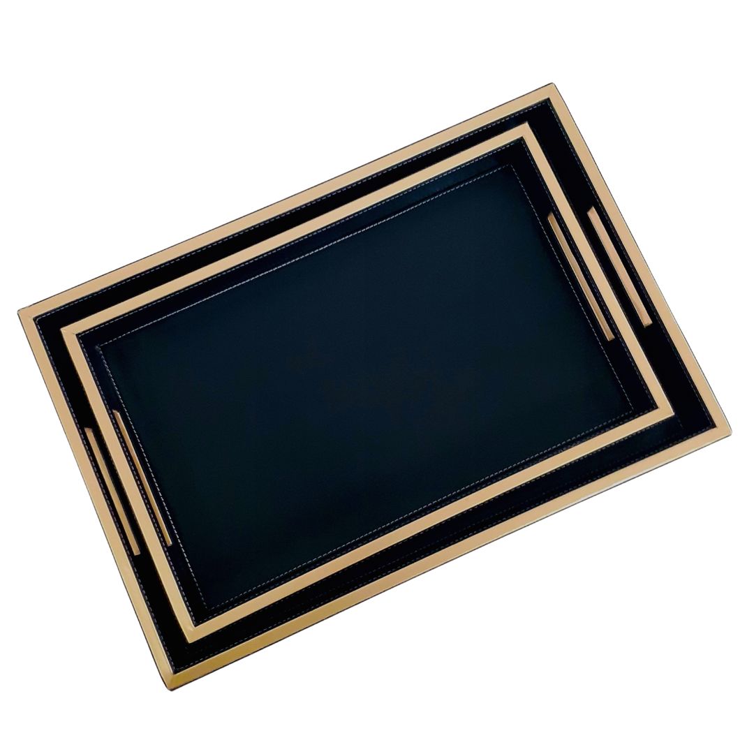 Luxurious leather catchall tray for everyday use
