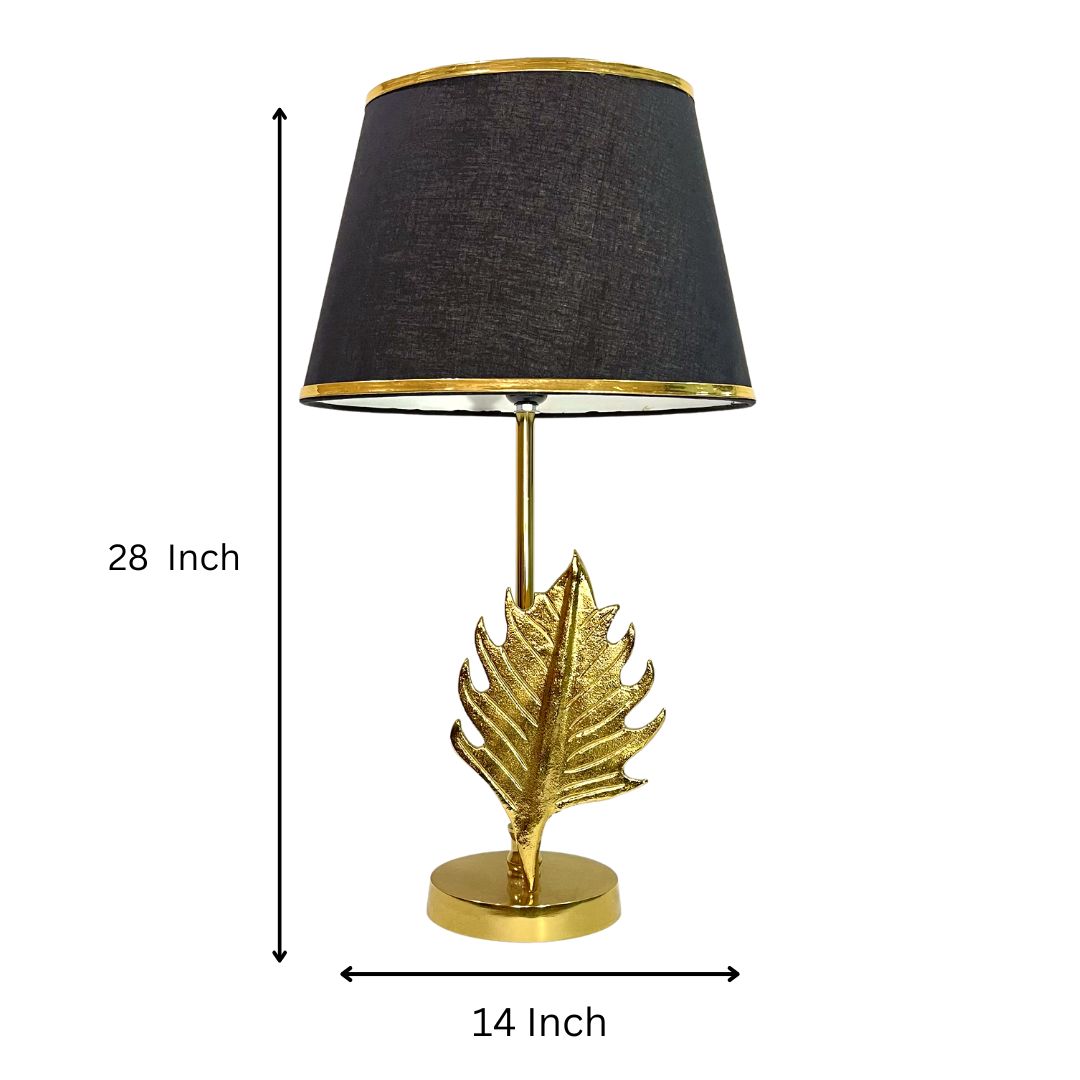 Luxury Rustic Table Lamp with Natural Gold Finish	
