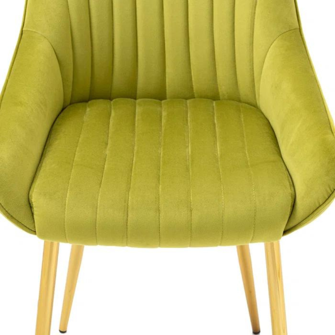 Sleek minimalist lounge chair with a metal frame design
