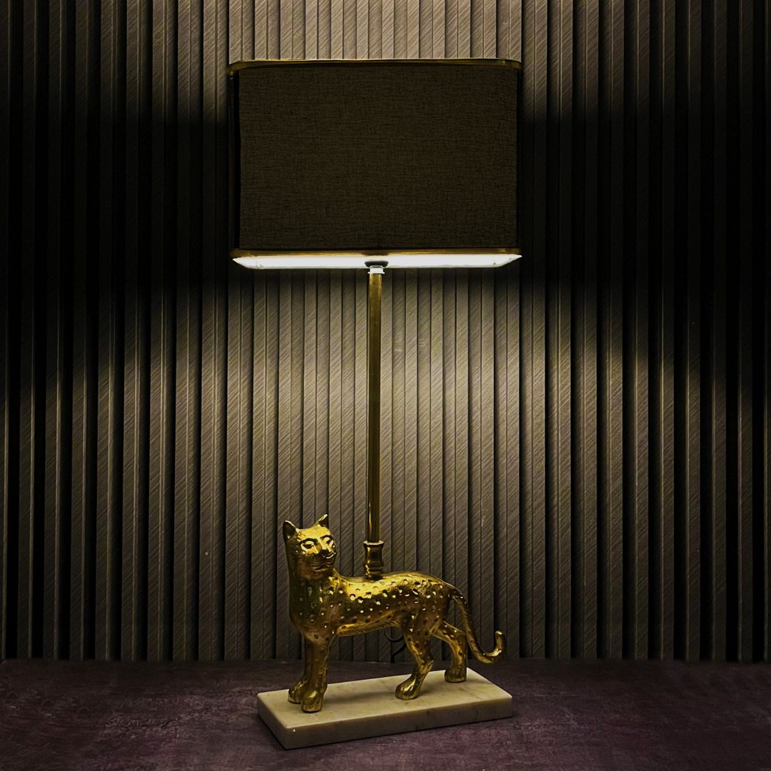Modern luxury table lamp with sleek Black shade