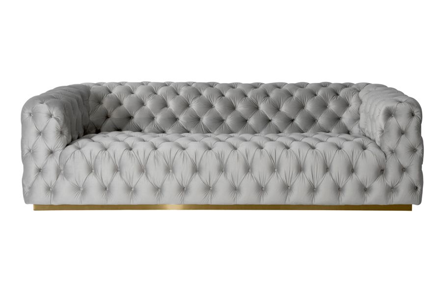 Modern minimalist grey luxury sofa for stylish living rooms
