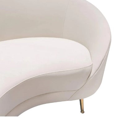 Modular curved shaped luxury sofa with customizable configurations