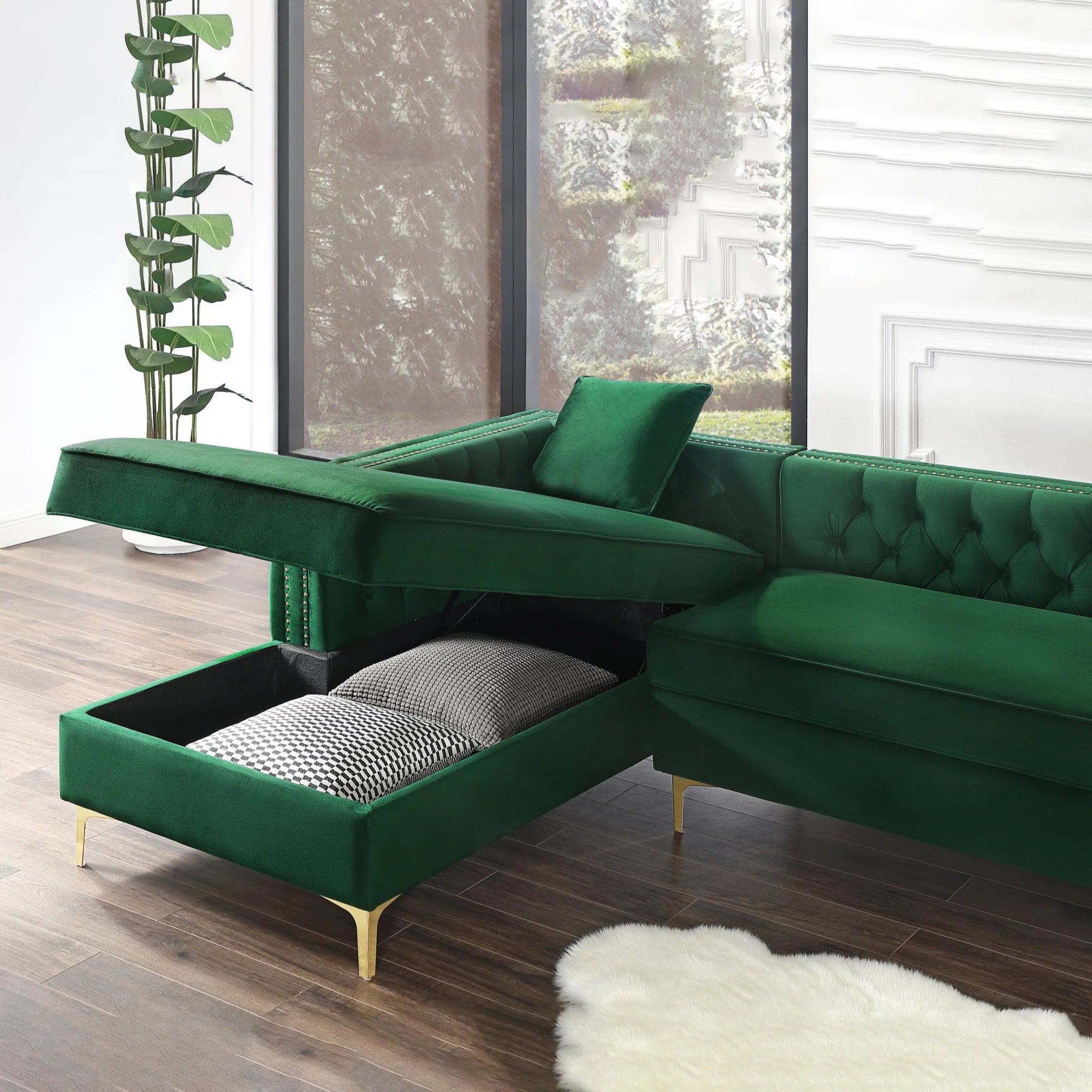 Oversized L-Shaped Sectional Sofa	