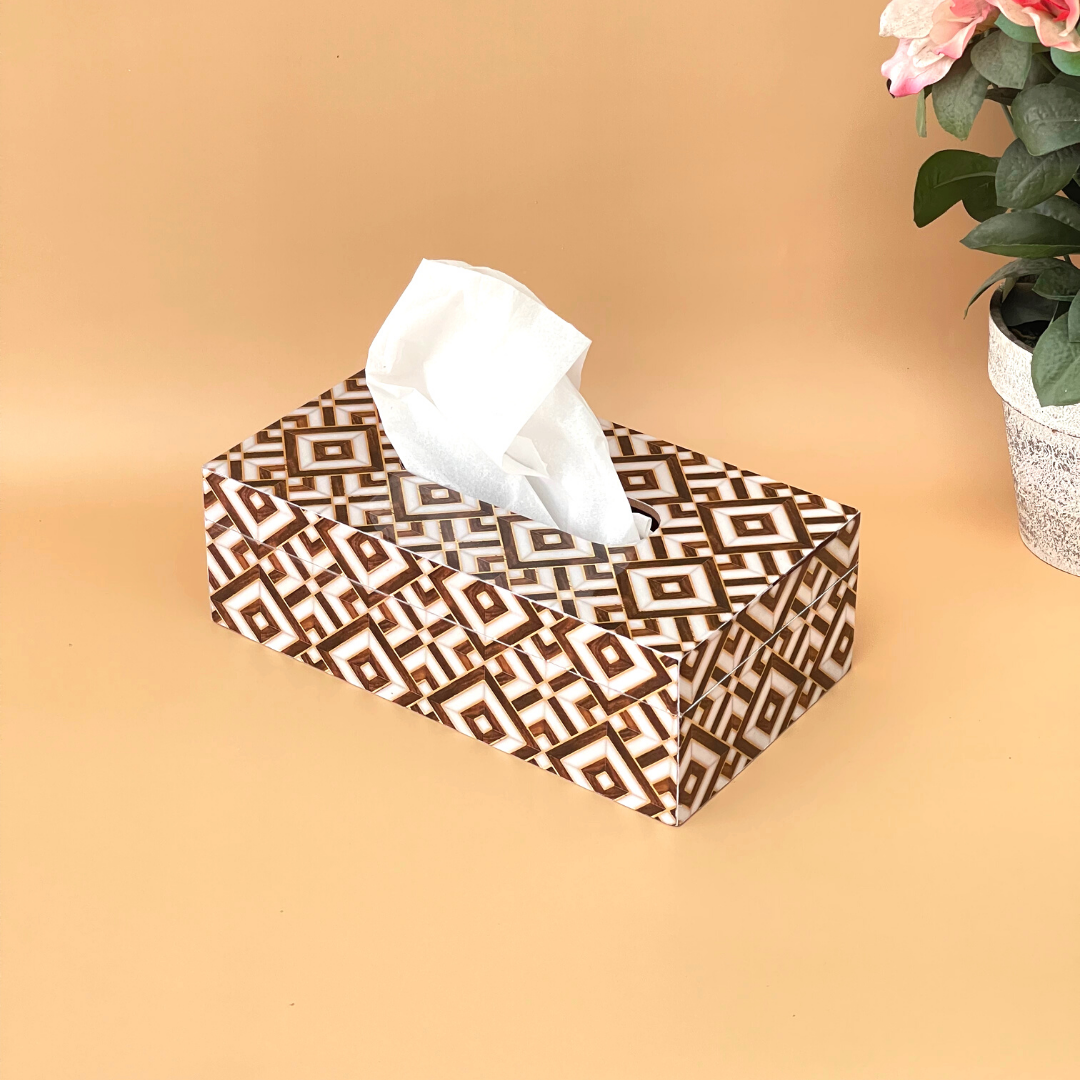 Premium tissue box with luxury design for decor
