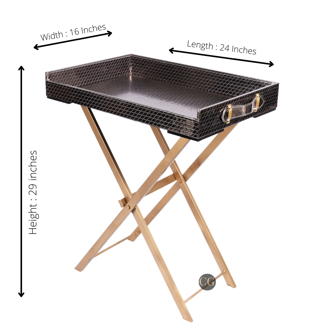 Rustic butler tray for serving or coffee table decor