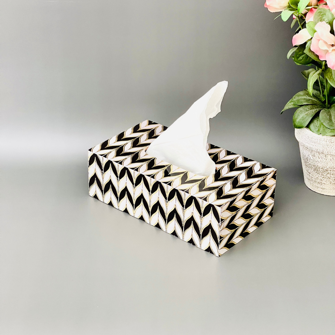 Rustic wooden tissue box for farmhouse-style homes
