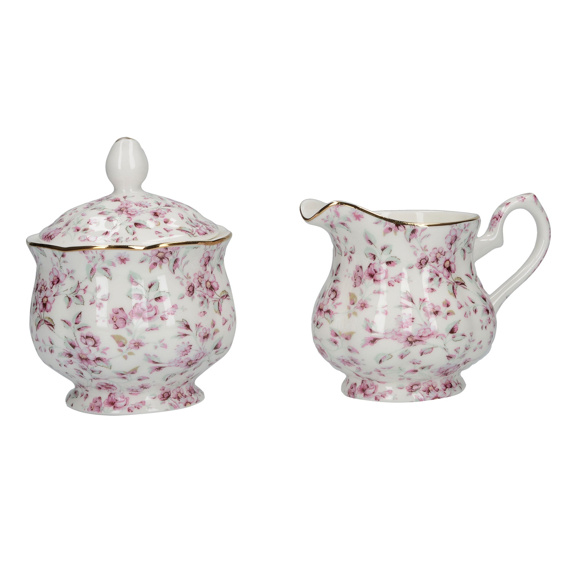 Ditsy Floral - Tea Pot with Sugar Bowl & Creamer Set