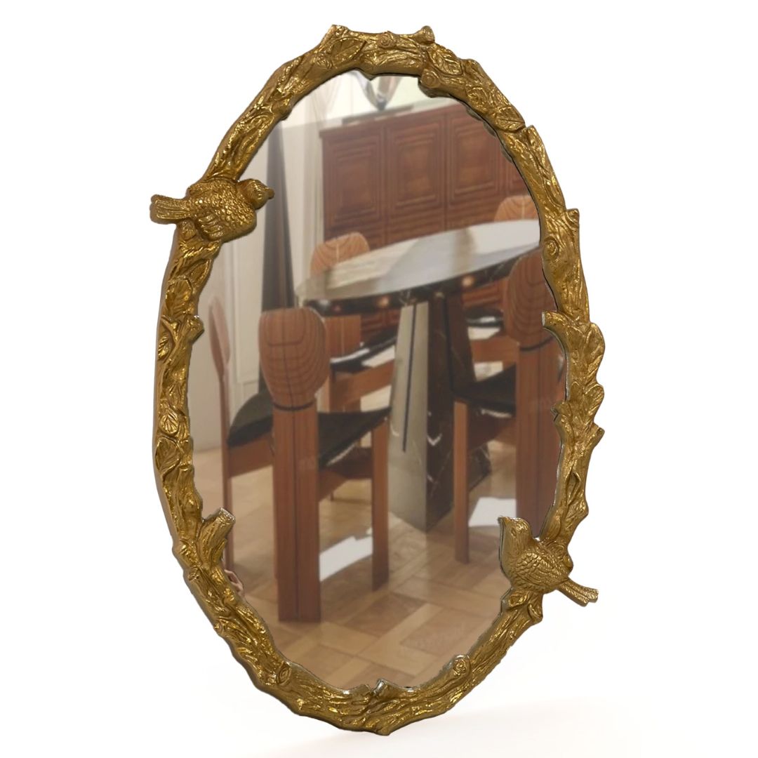 Sleek Oblong Bird glass wall mirror for modern decor. vanity mirror bathroom mirror