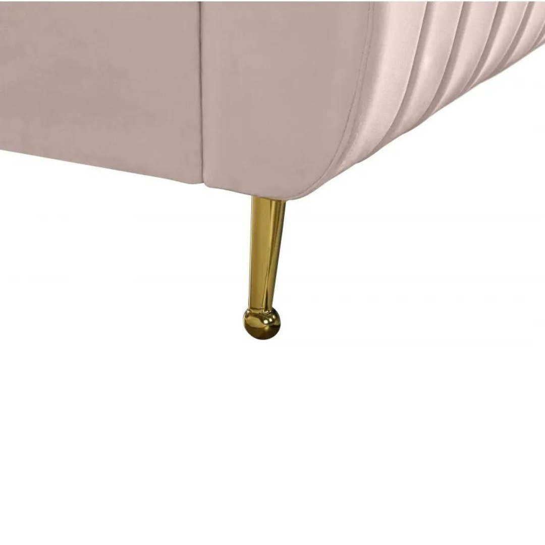 Sturdy wooden wings bed frame for modern decor