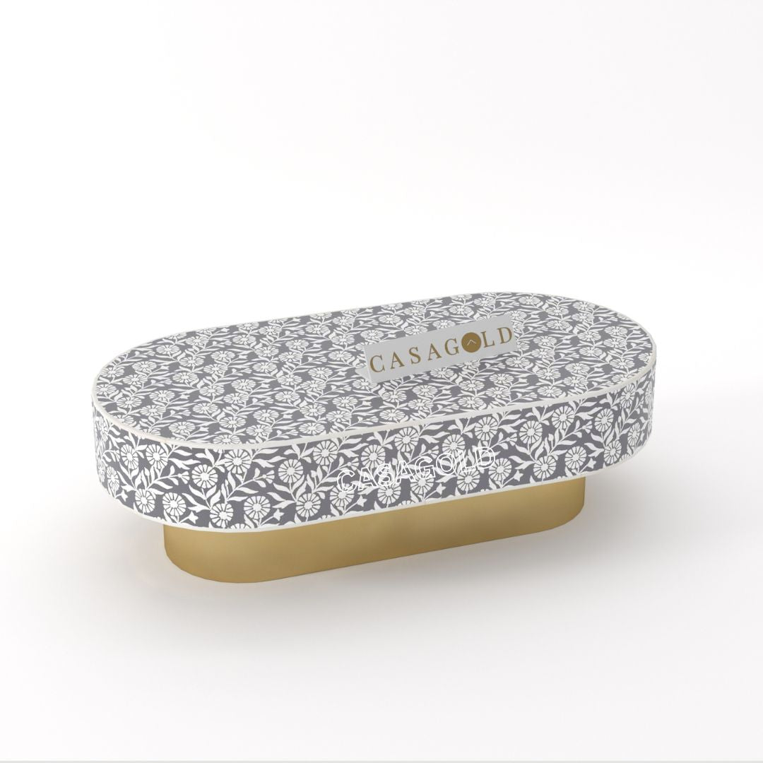 Stylish joradn inlay coffee table centerpiece