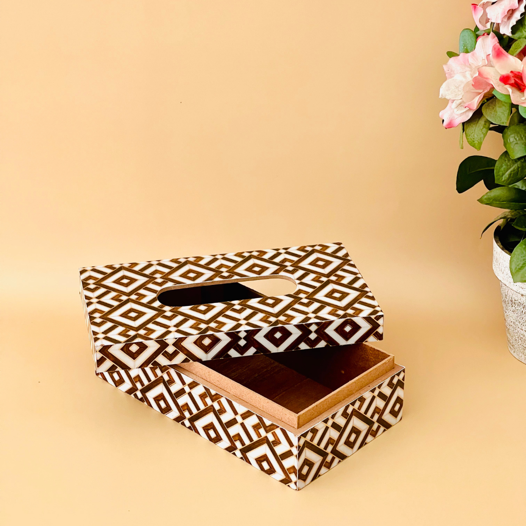Stylish tissue box perfect for coffee tables
