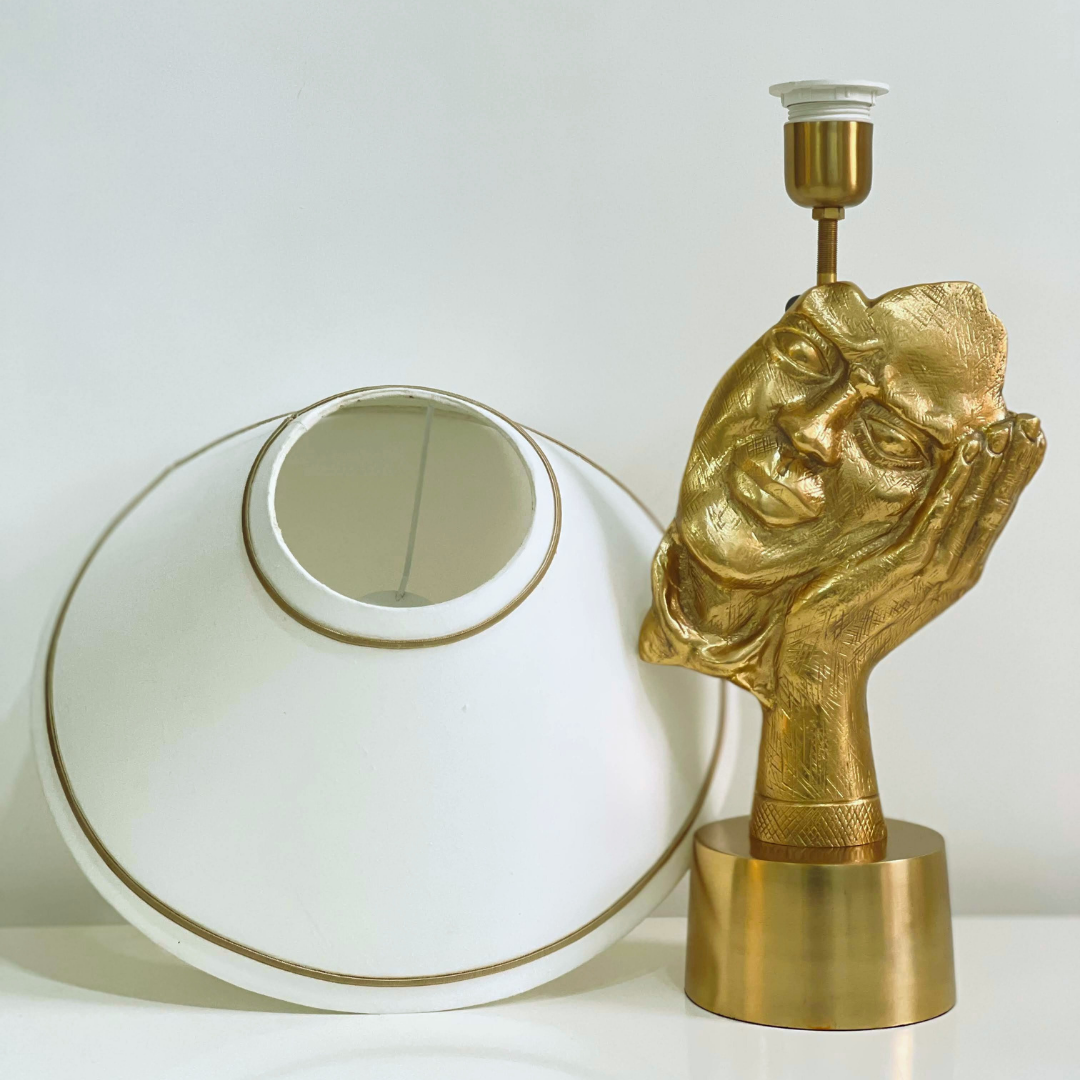 Textured luxury Peace lamp for artistic accents