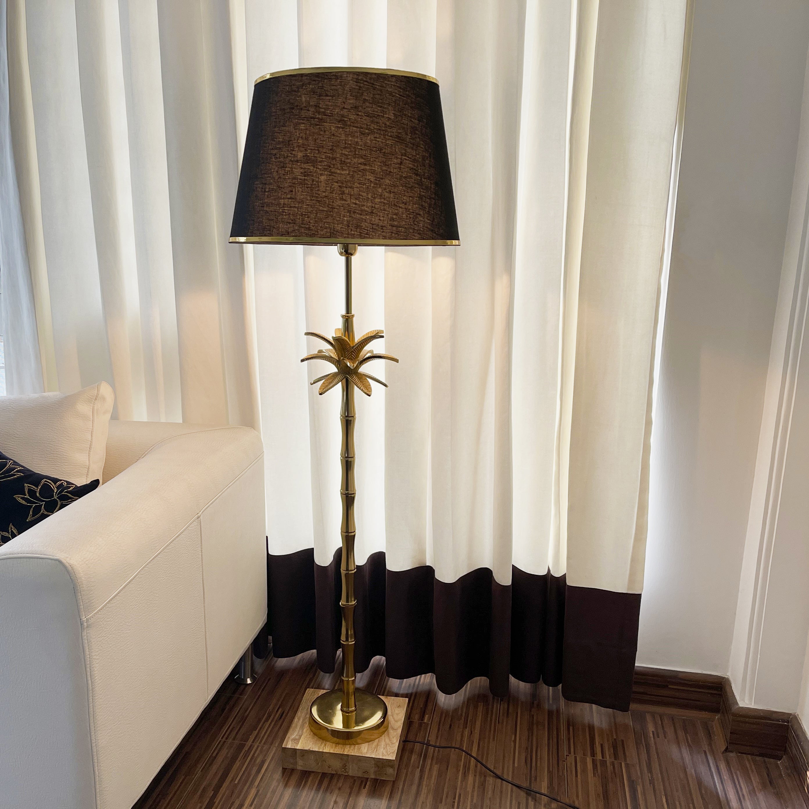 Textured luxury floor lamp for artistic accents
