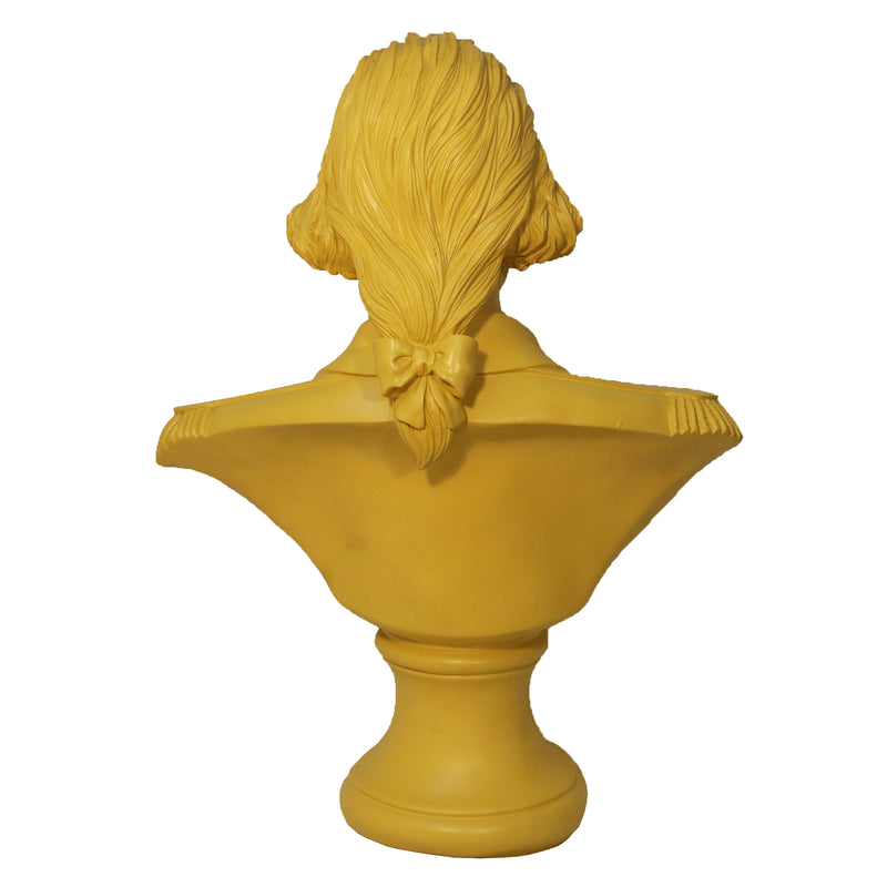 Mozart Bust Sculpture - Yellow