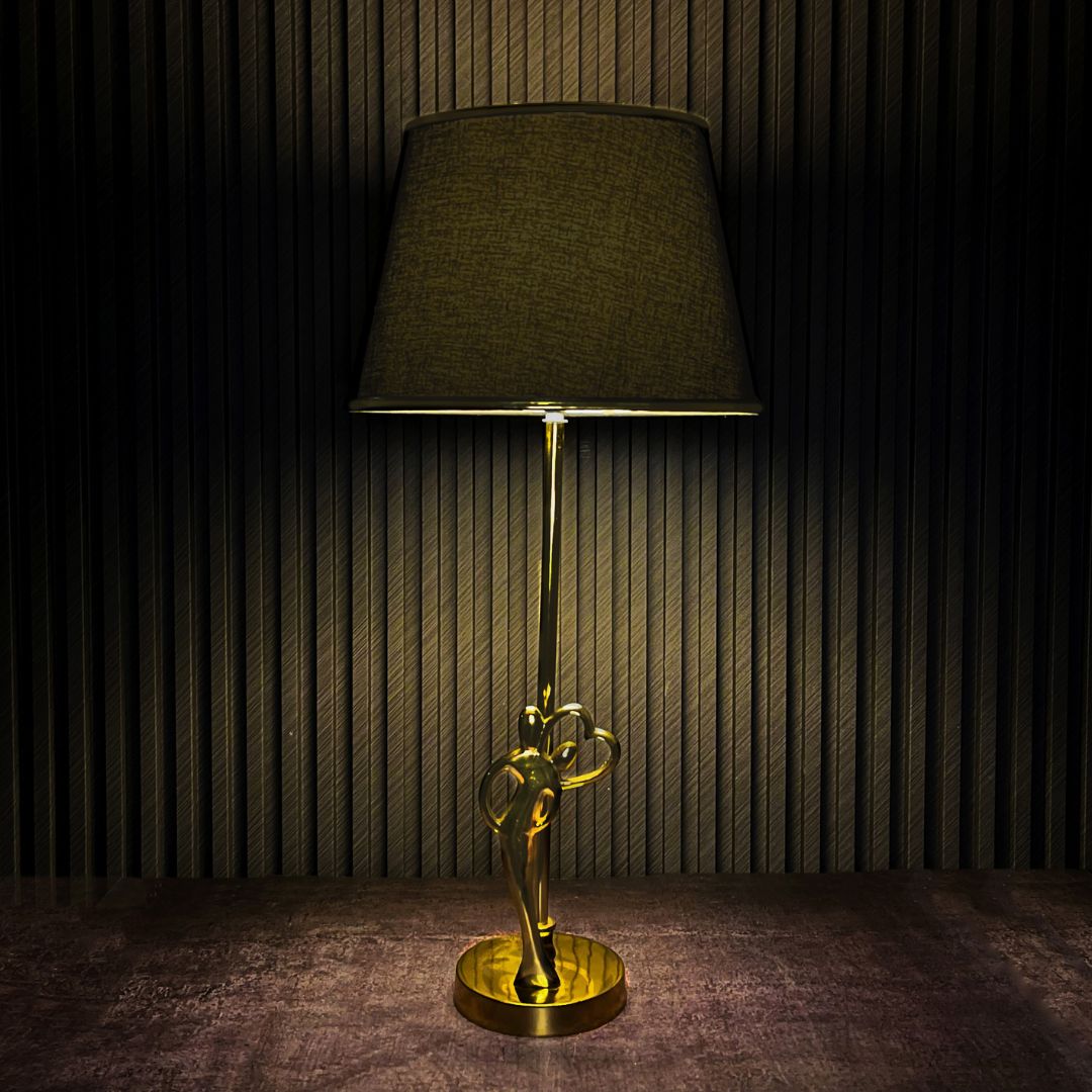 Valentine Luxury Textured Metal Table Lamp for Unique Antique Aesthetic	