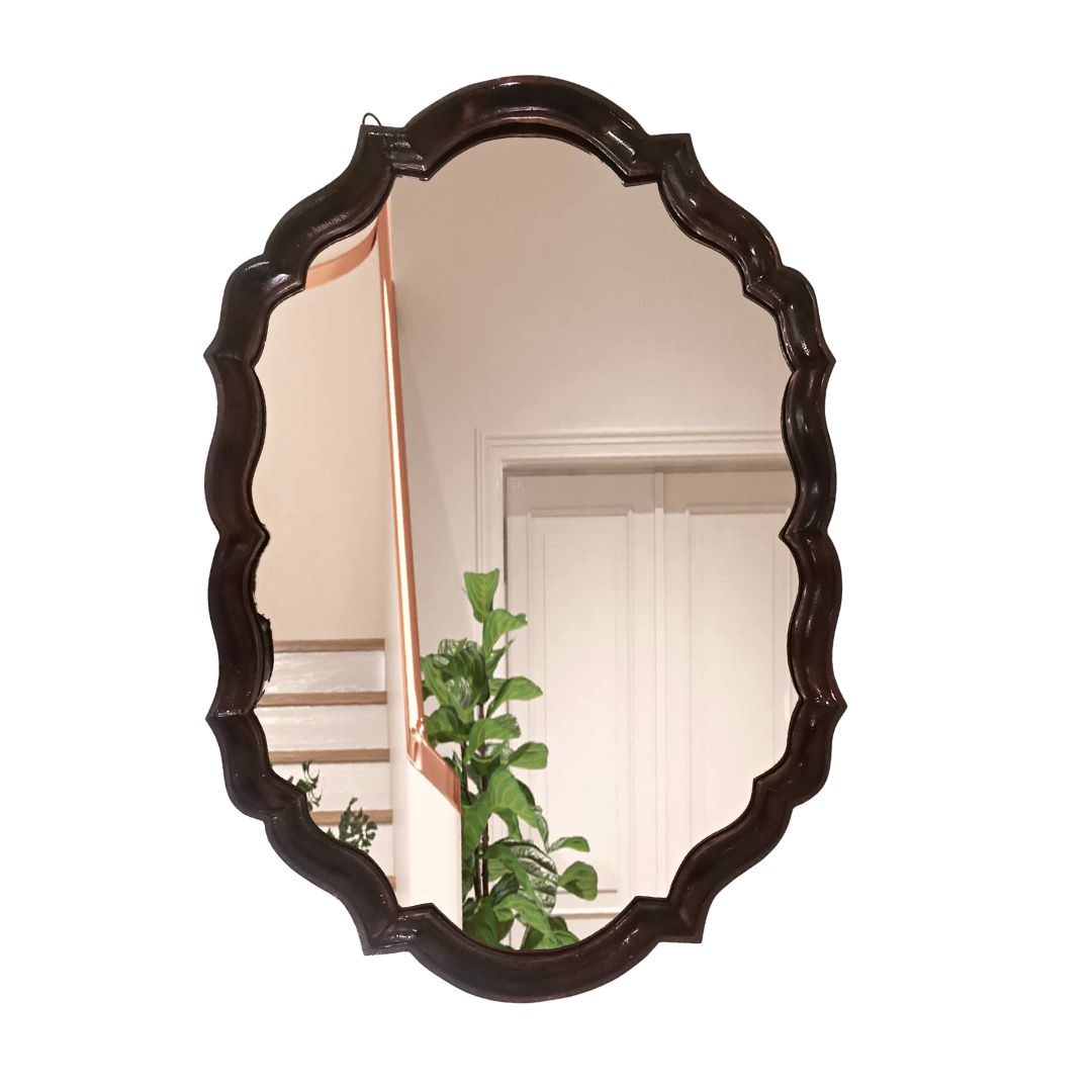 Victorian-style glass mirror with intricate details. mirrors mirror with lights bathroom mirror dressing table with mirror