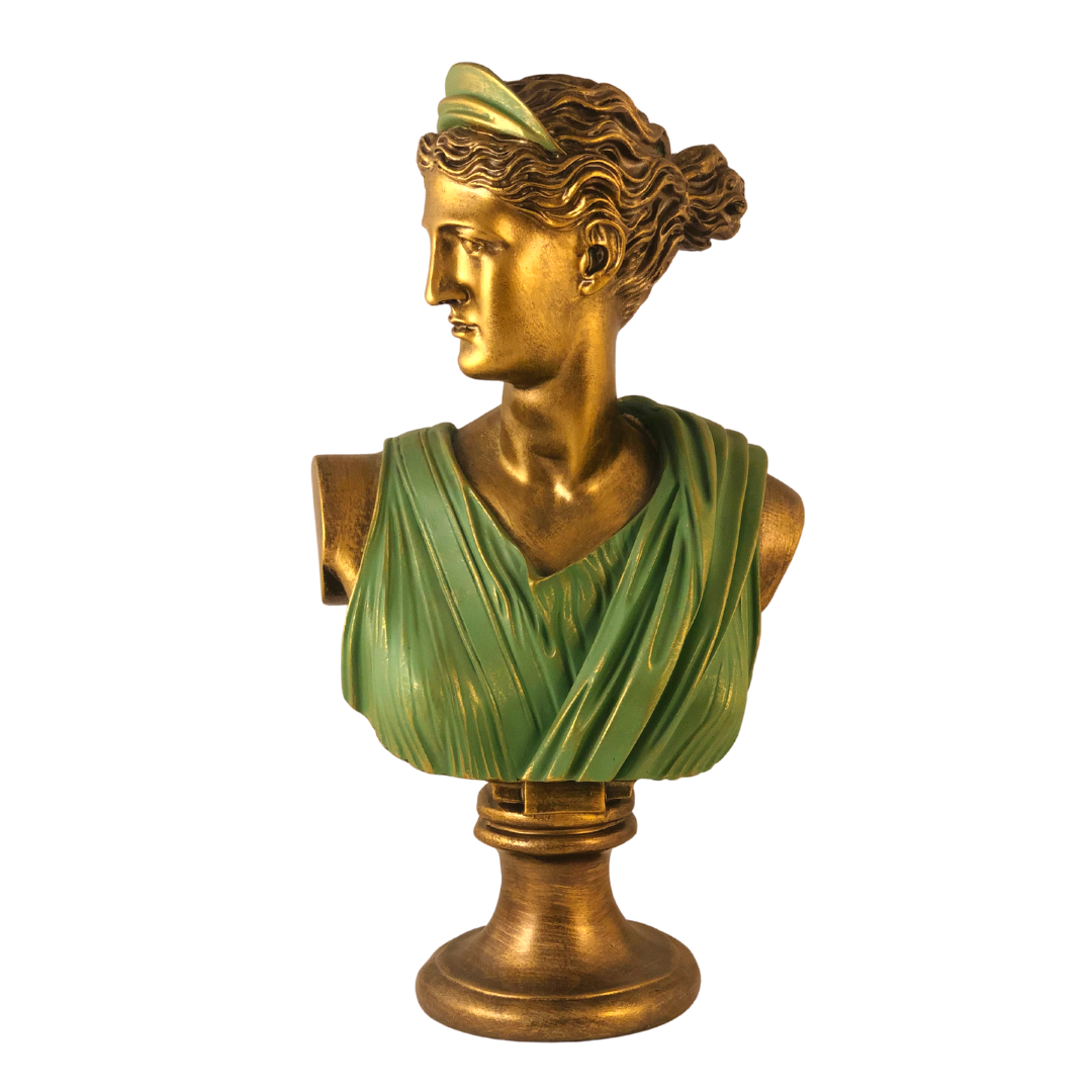 Diana Bust Sculpture in Bronze