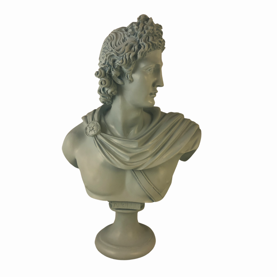 Apollo Bust Sculpture in Pastel