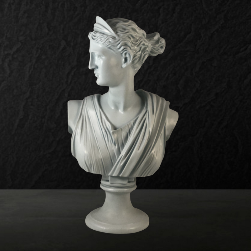 Artemis Diana bust Sculpture - Pastel