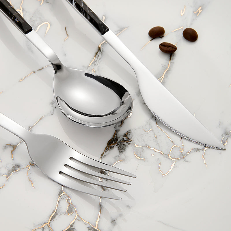 Marble cutlery Set - 24 Pcs