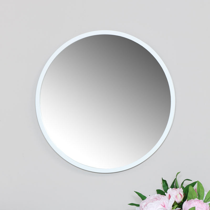 White Round Mirror
