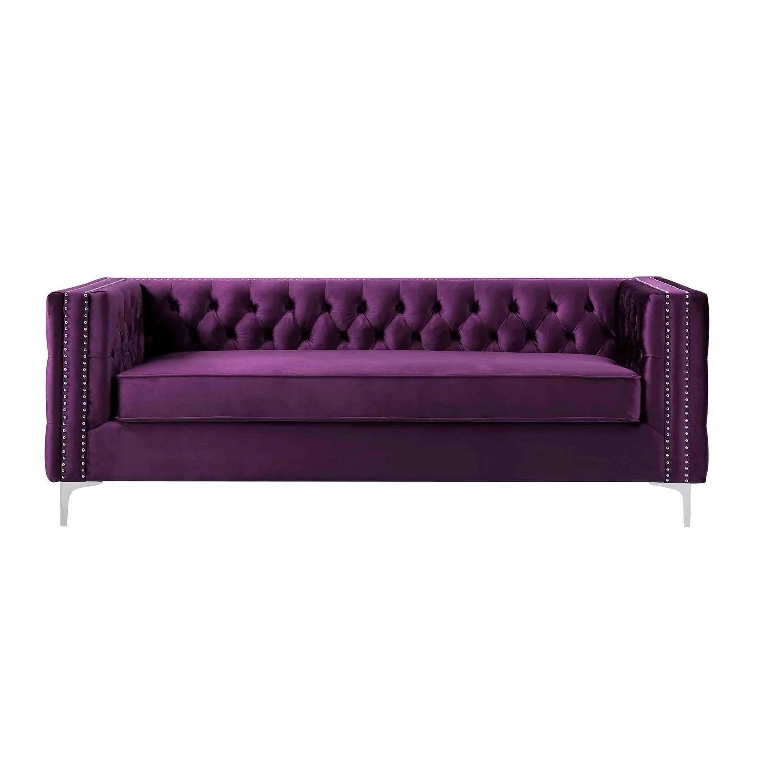 Scandinavian two-tone luxury sofa with light wood frame
